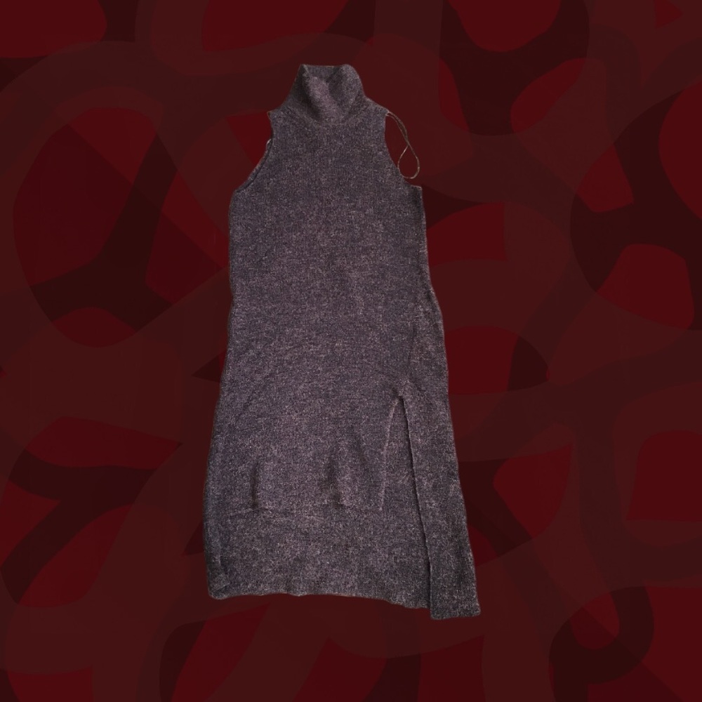 Zara wool halter turtleneck dress womens size s